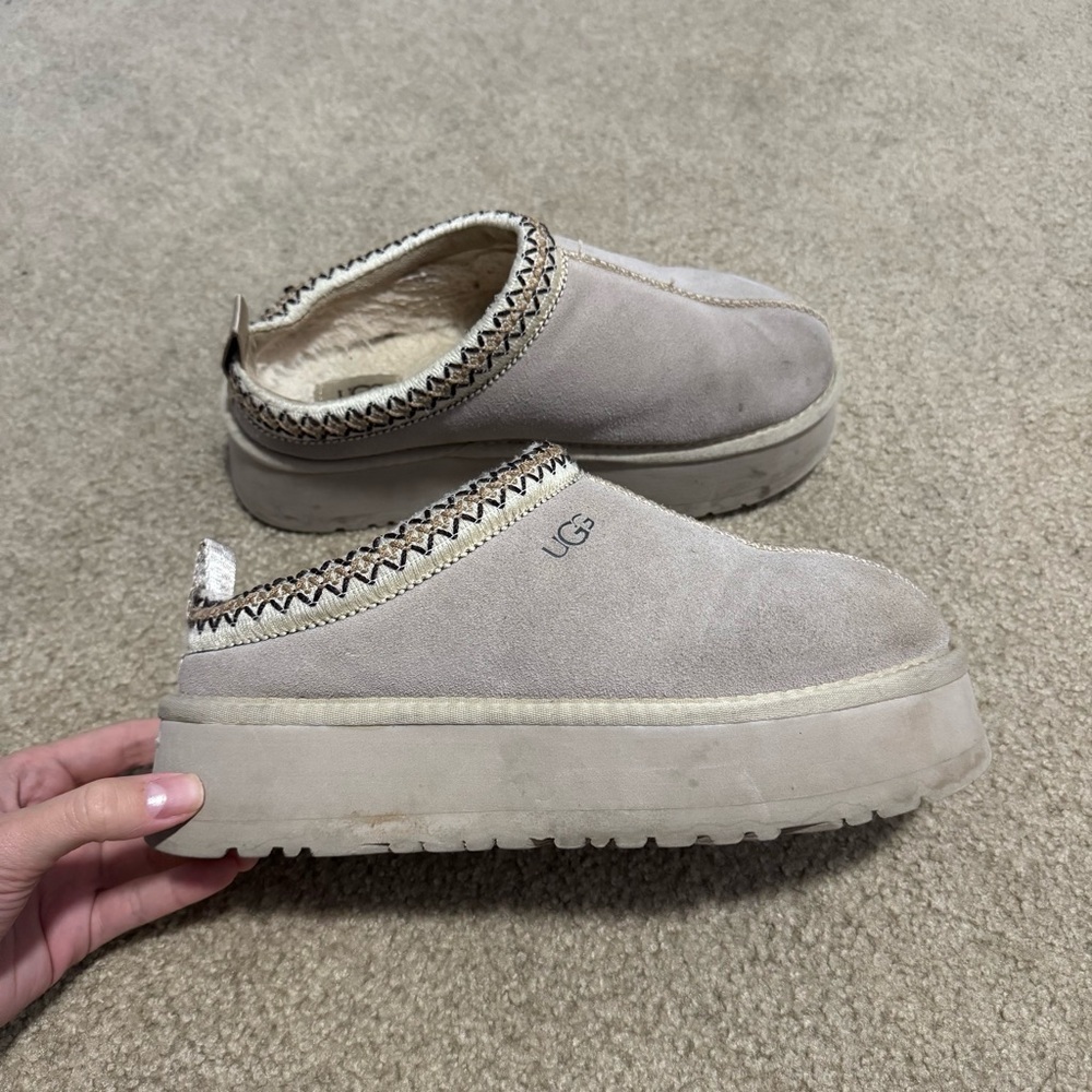 UGG Cream Mules with Cozy Sherpa Lining